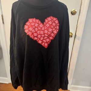 Black HRC with Red Heart Design